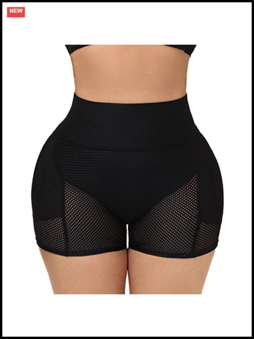 Shapewear Shorts Hip Padded Butt Lifter Mesh Tummy Control Panties